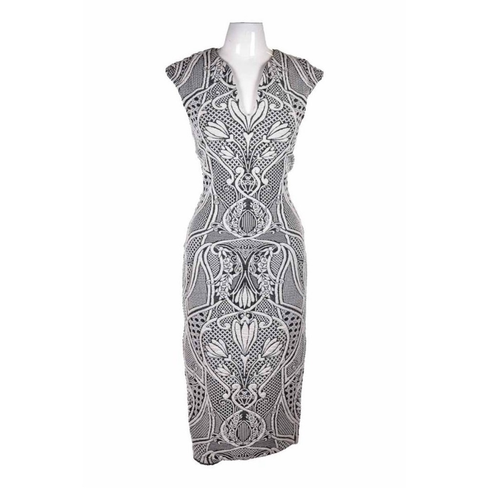 Ted Baker Sancha jacquard midi dress - size 1